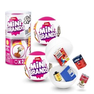 Zuru Mini Brands Surprise Capsules Retro Choices X2 New
